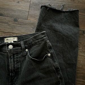 Madewell The Straight Perfect Vintage Black Jeans